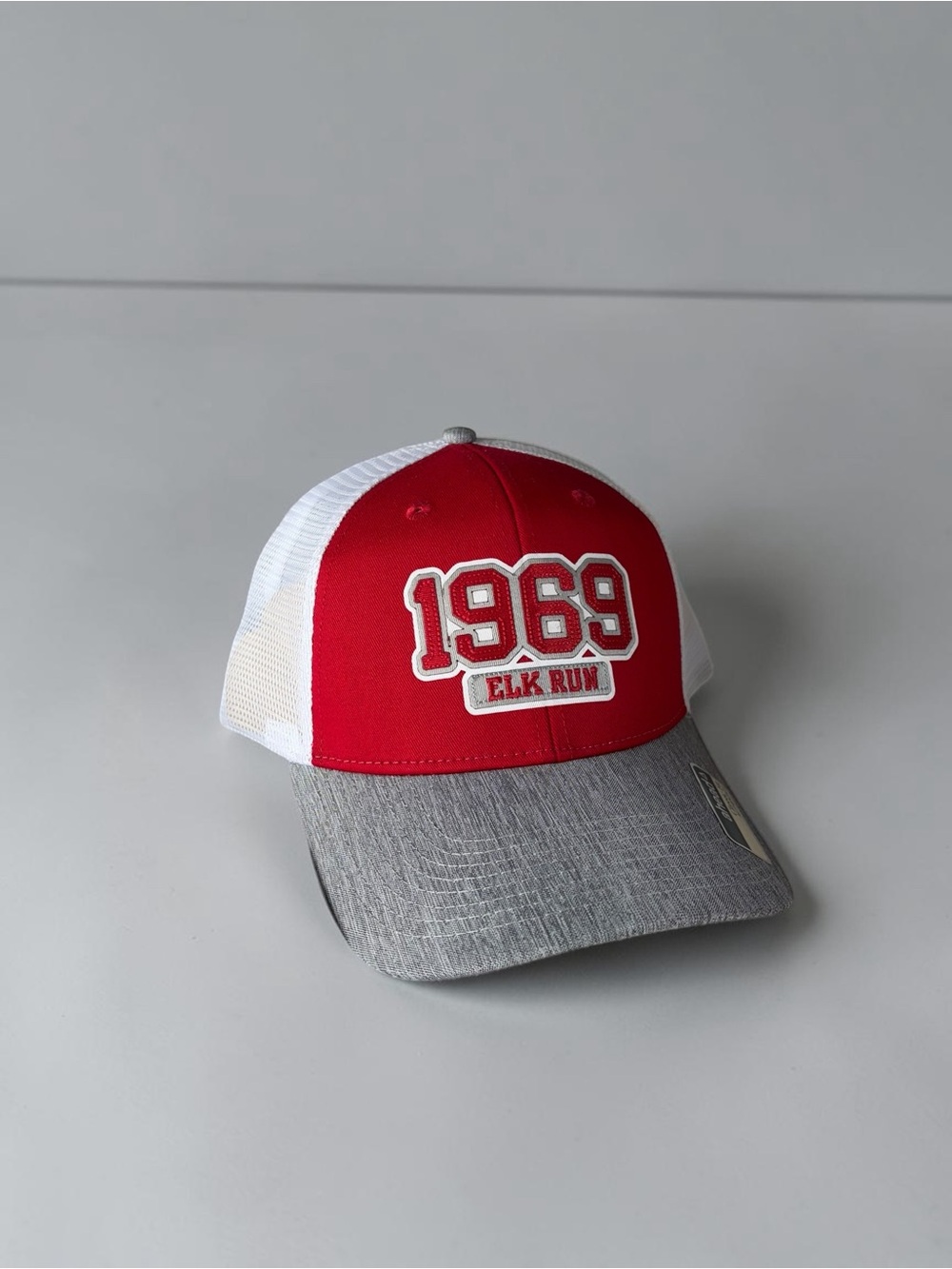 1969 Elk Run Red & Gray Trucker Hat